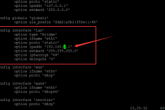 OpenWrt 修改路由默认登录IP地址