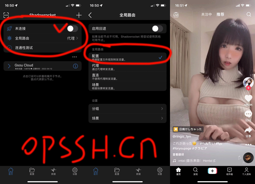 开启节点浏览TIKTOK