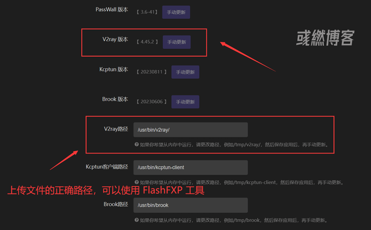 PassWall 插件 V2ray 无法更新解决方法