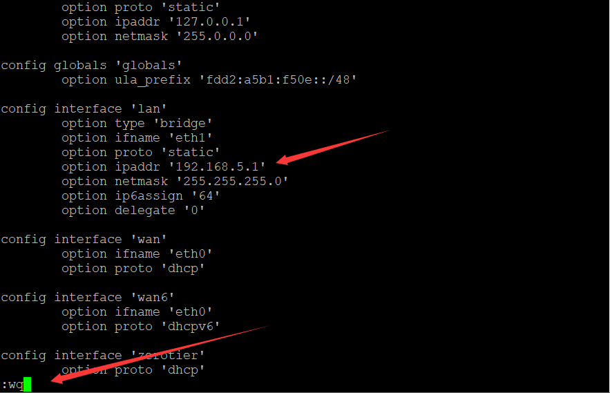 OpenWrt 修改路由默认登录IP地址-2