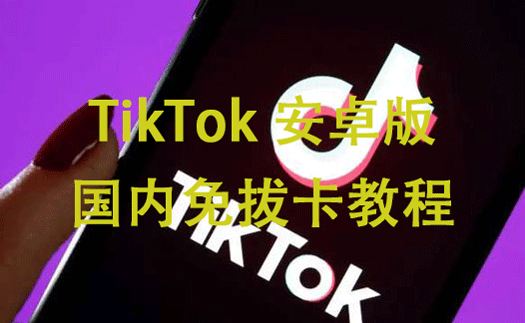 安卓手机 TikTok 国内免拔卡教程