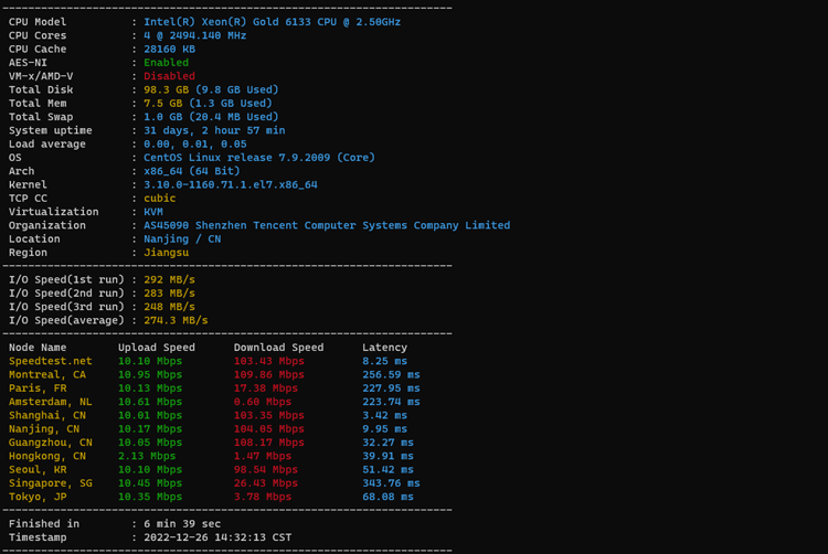 Linux 系统测速方法与网络测速工具